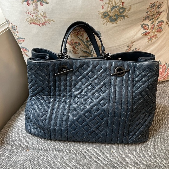 Bottega Veneta Double Chain Tote Stitched Intrecciato Calfskin Medium - Picture 4 of 16